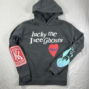 Kanye West Lucky Me I See‎ Ghosts Hoodie Camp Flog Gnaw Nov 11 Kid Cudi Size Med